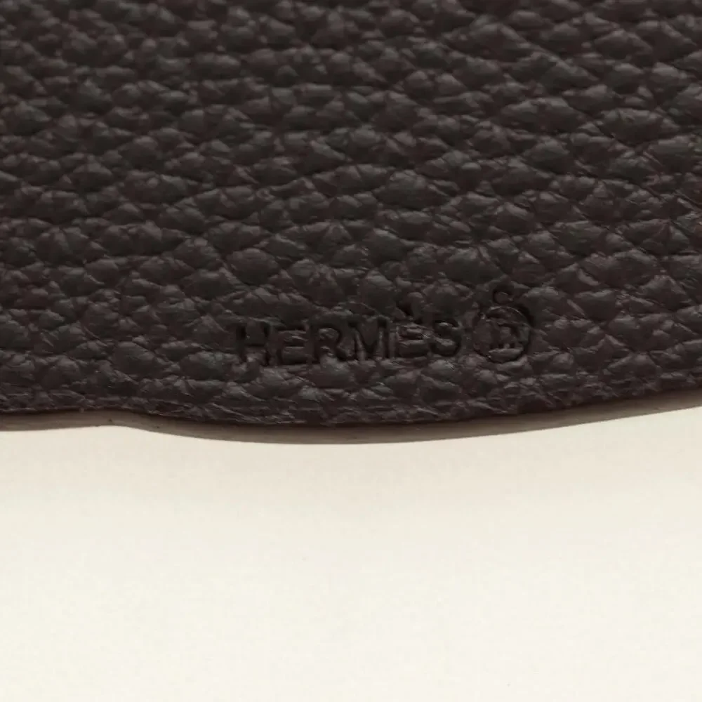 Hermes Leather Petit H Charm Green